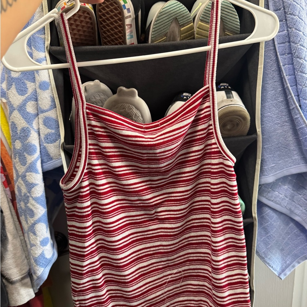Forever 21 Red and White Striped Top